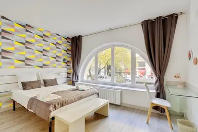 Un ou plusieurs lits dans un hébergement de l'établissement 215 Suite Esprit Nature - Superb apartment
