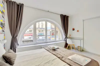 Un ou plusieurs lits dans un hébergement de l'établissement 215 Suite Esprit Nature - Superb apartment
