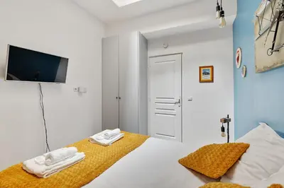 Un ou plusieurs lits dans un hébergement de l'établissement 216 Suite Vintage spirit - Superb Apartement