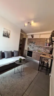 Cuisine ou kitchenette dans l'établissement Logesty Home proche Paris et Metro