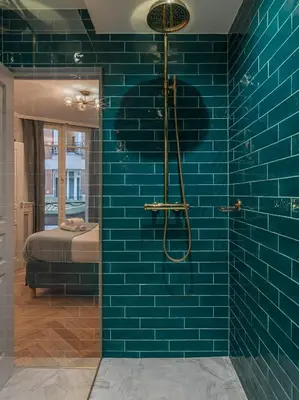 Salle de bains dans l'établissement The Blue Pearl