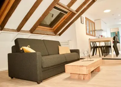 Coin salon dans l'établissement Bonne Graine : Appartement parisien branché à 10 min de Bastille
