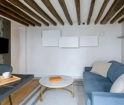 Coin salon dans l'établissement Opera - Deluxe apartment for 4