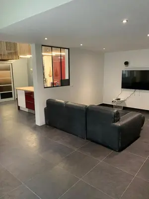 Cuisine ou kitchenette dans l'établissement Loft Porte de Gentilly