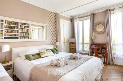 Un ou plusieurs lits dans un hébergement de l'établissement GuestReady - Superbe apt familiale dans le Marais