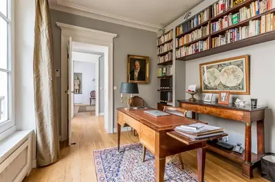 Coin salon dans l'établissement GuestReady - Bel Apt pour 4 / Luxembourg -Assas