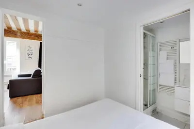 Un ou plusieurs lits dans un hébergement de l'établissement Charming apartment - 1BR-4P - Close to Bastille