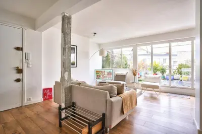 Coin salon dans l'établissement GuestReady - Apt confortable avec terrasse au 18e