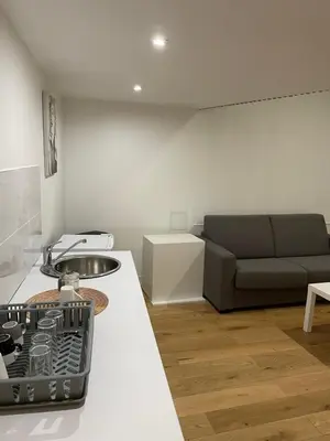 Cuisine ou kitchenette dans l'établissement Studio Porte de Gentilly
