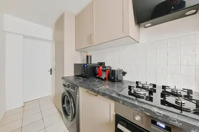 Cuisine ou kitchenette dans l'établissement PANTHEON