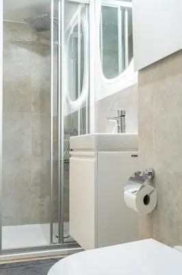Salle de bains dans l'établissement Studio élégant - Smart TV Nespresso WIFI