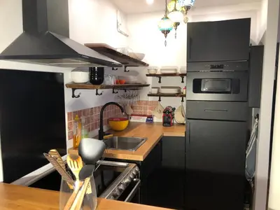 Cuisine ou kitchenette dans l'établissement PARIS SWEET DREAM