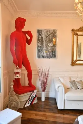 Coin salon dans l'établissement Bohemian Apartment in Montmartre - Paris