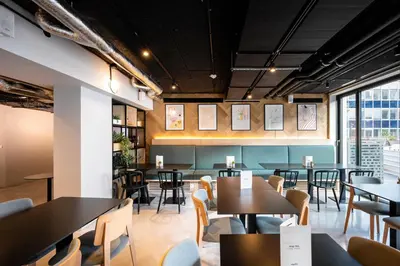 Coin salon dans l'établissement Staycity Aparthotels Paris La Defense