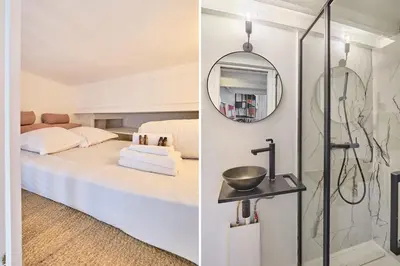 Salle de bains dans l'établissement Studio Centre de Paris by Studio prestige