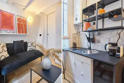 Cuisine ou kitchenette dans l'établissement Studio Centre de Paris by Studio prestige