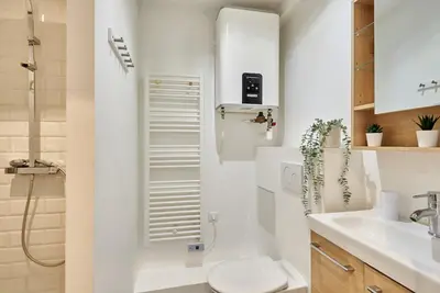 Salle de bains dans l'établissement Studio Le Marais by Studio prestige