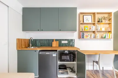 Cuisine ou kitchenette dans l'établissement La Marbrerie