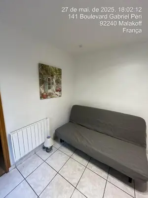 Coin salon dans l'établissement Paris Malakoff Garden Apartments