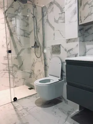 Salle de bains dans l'établissement Mêla