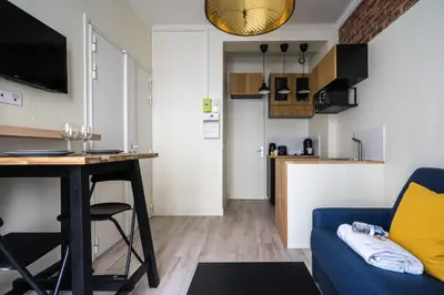 Cuisine ou kitchenette dans l'établissement Cosy and peaceful studio - 2P - Paris Center