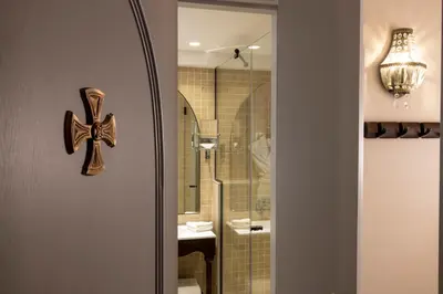 Salle de bains dans l'établissement Maison Cardinal Furstemberg