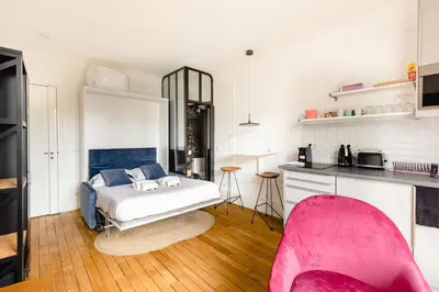 Cuisine ou kitchenette dans l'établissement GuestReady - Fantastic studio near Sacré-Cœur