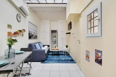 Coin salon dans l'établissement Cozy studio - 2P - Close to Sacré-Cœur