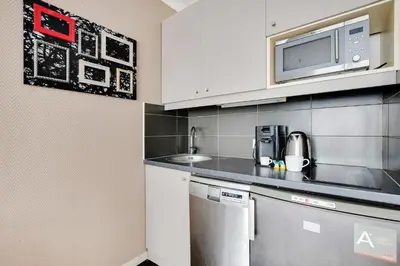 Cuisine ou kitchenette dans l'établissement Modern studio - 2P - Issy-les-Moulineaux - Javel