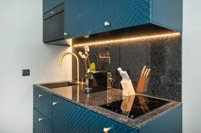 Cuisine ou kitchenette dans l'établissement Pick A Flat's Champs Elysees Apartments - Rue Lincoln