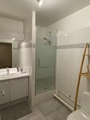 Salle de bains dans l'établissement Cozy 2 pièces AUX PORTES DE PARIS !