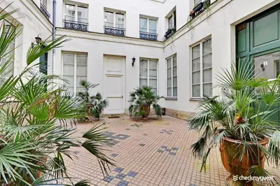 Jardin de l'établissement Beautiful apartment 1BR-4P - Le Marais