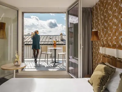 Balcon ou terrasse dans l'établissement Ibis Paris Gare Montparnasse Catalogne