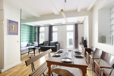 Coin salon dans l'établissement Apartment Saint Germain des Prés by Studio prestige
