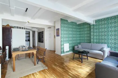 Coin salon dans l'établissement Apartment Saint Germain des Prés by Studio prestige