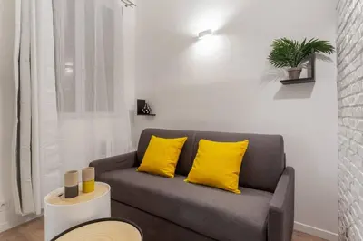 Coin salon dans l'établissement Chic Saint-Germain-des-Prés Studio for 4 - Prime location