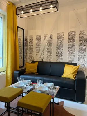 Coin salon dans l'établissement Au Passage des Marais - City Centre