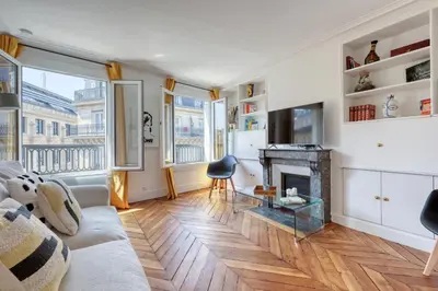 Coin salon dans l'établissement The Perfect 1bd Flat - Heart of Paris Les Halles