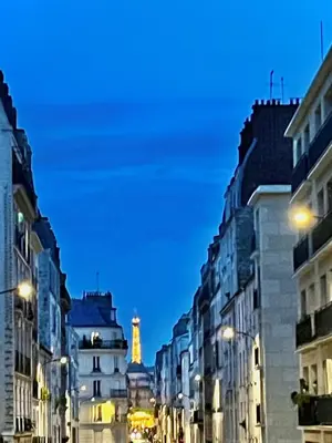 Vue générale sur Paris ou vue de la ville depuis l'appartement