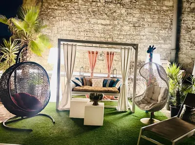 Coin salon dans l'établissement LUXURY FLAT WITH PRIVATE ROOFTOP - Paris 18