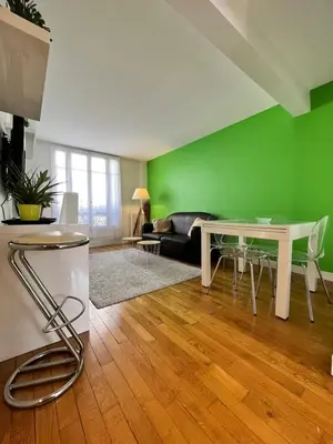 Coin salon dans l'établissement Superbe Appartement 2P PARIS Boulogne Roland Garros