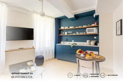 Cuisine ou kitchenette dans l'établissement Beauquartier - Montorgueil