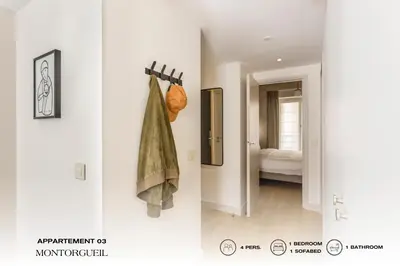 Un ou plusieurs lits dans un hébergement de l'établissement Beauquartier - Montorgueil