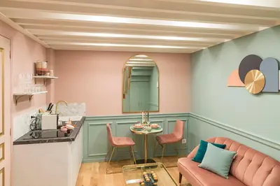 Cuisine ou kitchenette dans l'établissement The Candy Saint Germain