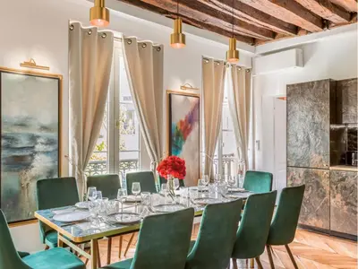 Coin salon dans l'établissement Merveil - Luxury Suite - Marais - Antoine II