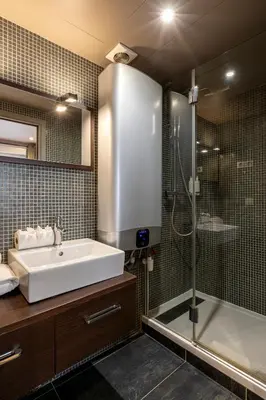 Salle de bains dans l'établissement Les Appartements Cardinet