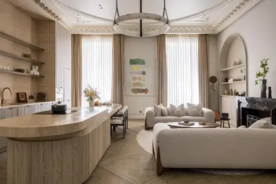 Coin salon dans l'établissement HIGHSTAY - Luxury Serviced Apartments - Louvre