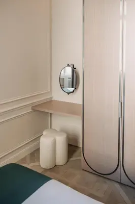 Un ou plusieurs lits dans un hébergement de l'établissement HIGHSTAY - Luxury Serviced Apartments - Louvre