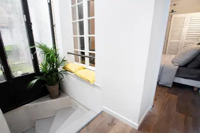 Coin salon dans l'établissement Appartement Gérard, tout équipé Paris 13éme