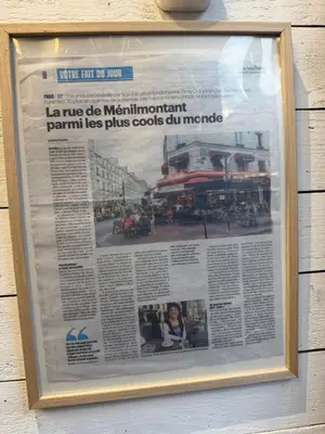 Plan de l'établissement Chez les artistes de Ménilmontant